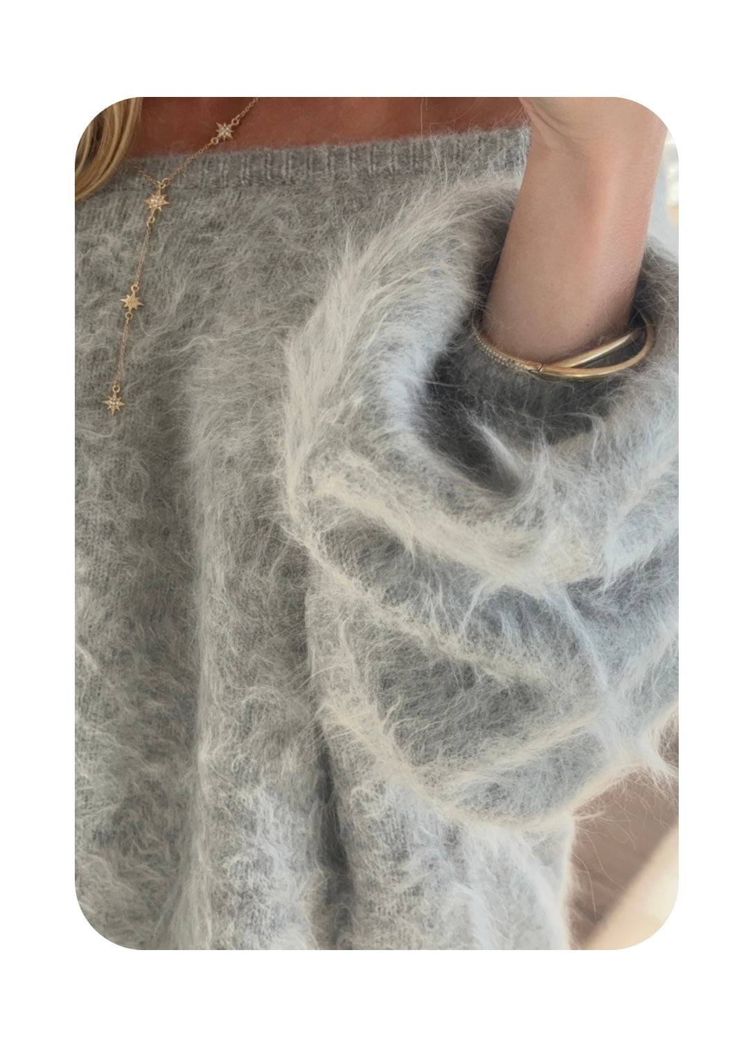 Grey Avenlii Alpaca Sweater