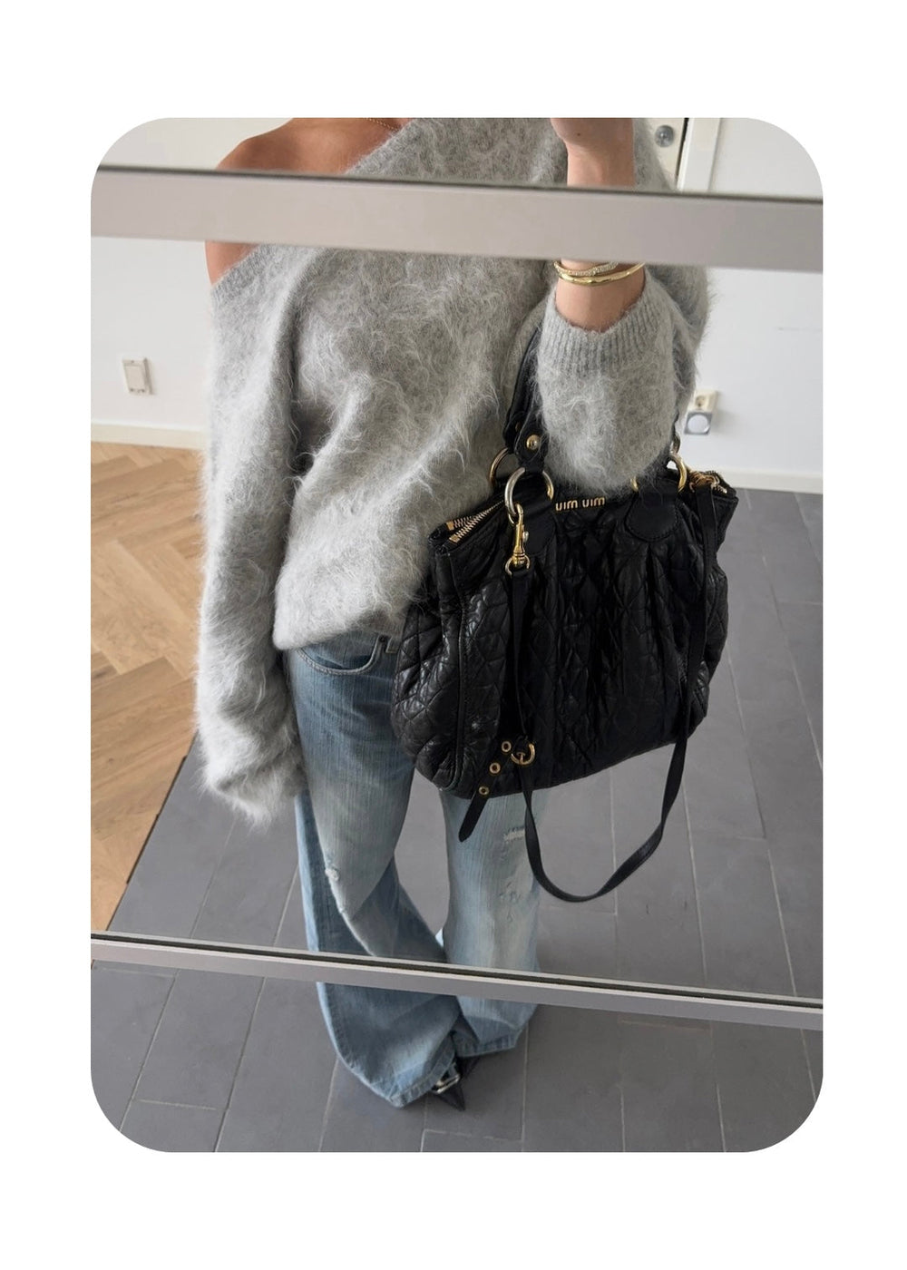 Grey Avenlii Alpaca Sweater