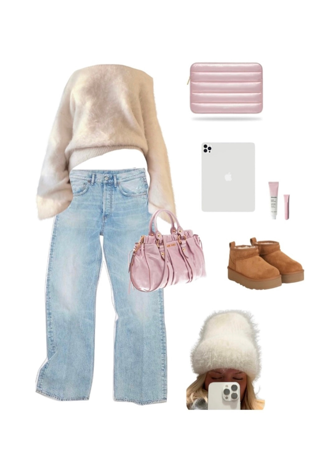 White Avenlii Alpaca Sweater