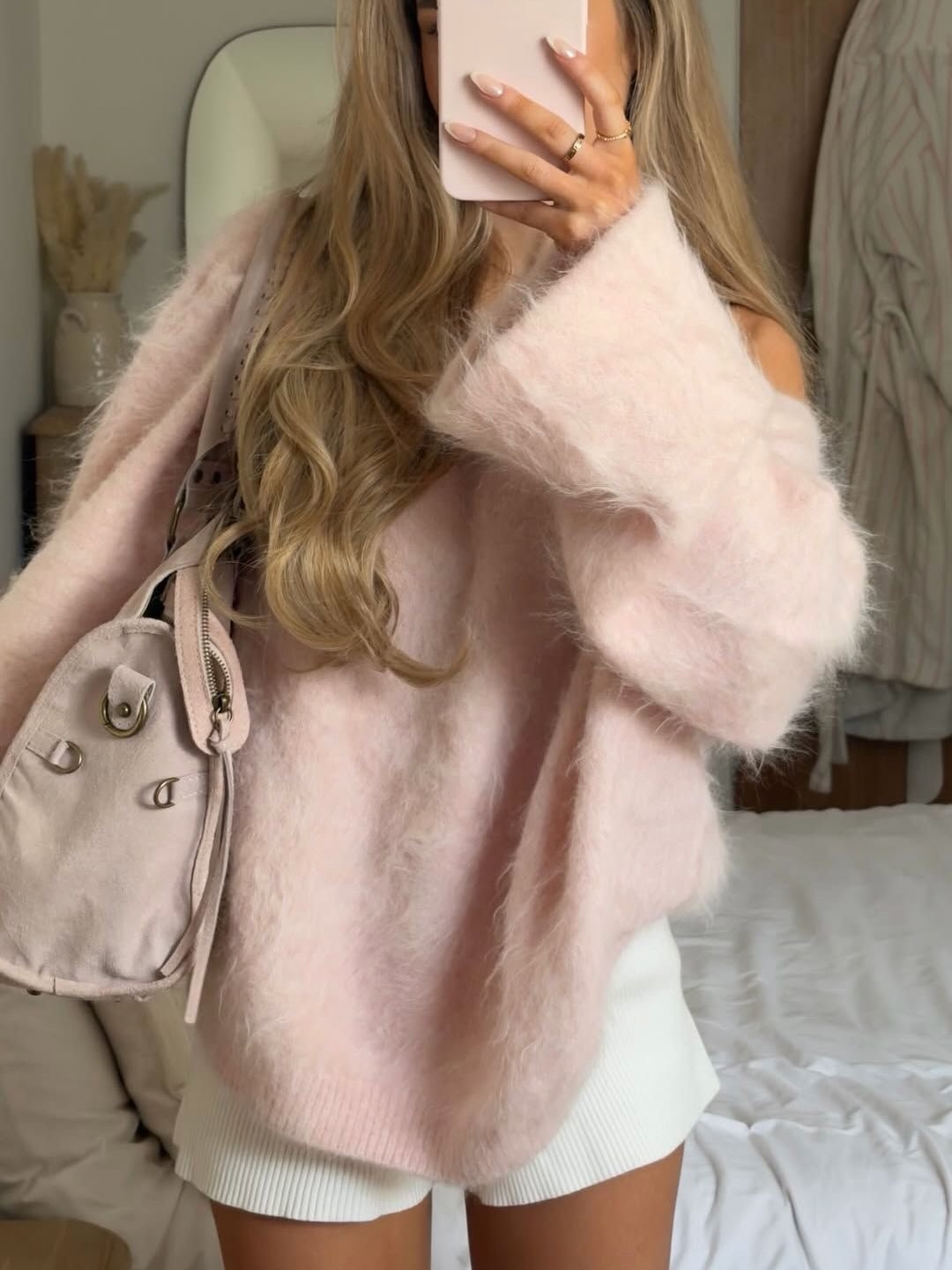 Pink Avenlii Alpaca Sweater