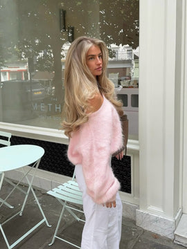Pink Avenlii Alpaca Sweater